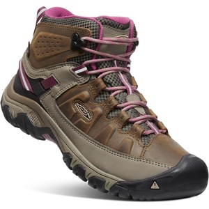 KEEN Women’s Targhee III Mid Height Waterproof Hiking Boot(Weiss/Boysenberry)