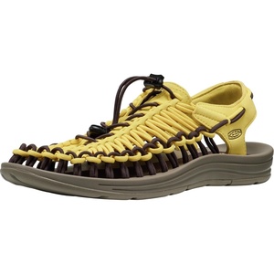 KEEN Women’s Uneek Slice Fade W Sandal(Cream Gold/Java)