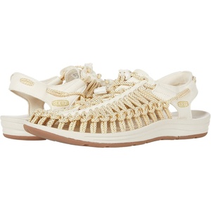 KEEN Women’s Uneek Slice Fade W Sandal(Gold/Birch)
