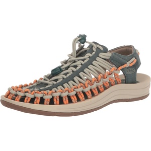 KEEN Women’s Uneek Slice Fade W Sandal(Sea Moss/Tangerine)