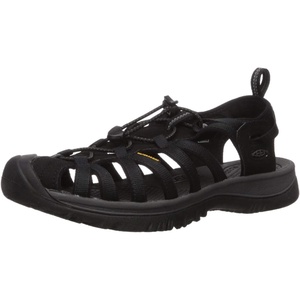 KEEN Women’s Whisper Closed Toe Durable Comfortable Easy On Washable Adventure Sandals(Black/Magnet)