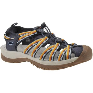 KEEN Women’s Whisper Closed Toe Durable Comfortable Easy On Washable Adventure Sandals(Black/Orange)
