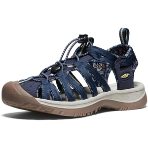 KEEN Women’s Whisper Closed Toe Durable Comfortable Easy On Washable Adventure Sandals(Navy/Birch)