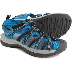 KEEN Women’s Whisper Closed Toe Durable Comfortable Easy On Washable Adventure Sandals(Neutral Gray/Celestial)