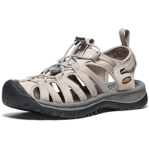 KEEN Women’s Whisper Closed Toe Durable Comfortable Easy On Washable Adventure Sandals(Plaza Taupe/Golden Yellow)