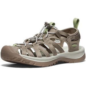 KEEN Women’s Whisper Closed Toe Durable Comfortable Easy On Washable Adventure Sandals(Timberwolf/Tarragon)