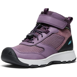 KEEN unisex-child Skua Durable Easy on Comfortable Waterproof (Toddler/Little Kid)(Black Plum/Plum Perfect)