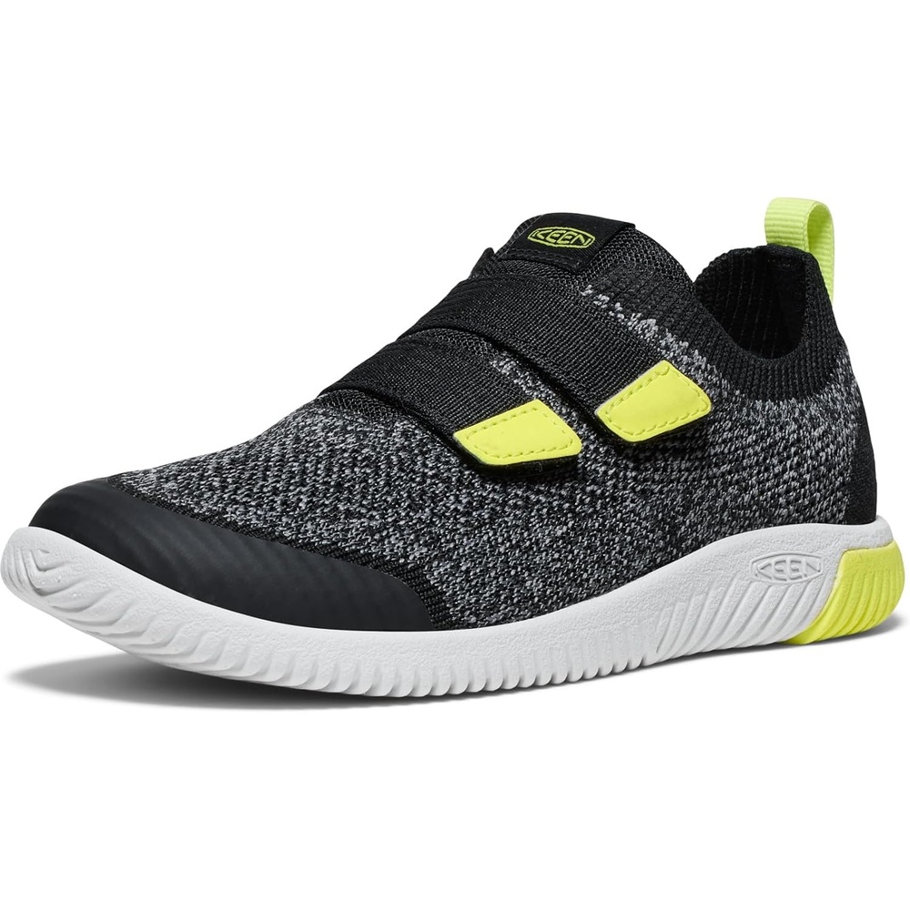 image:imageKEEN Kids Knx Knit Lightweight Double Strap SneakersBlackEvening Primrose