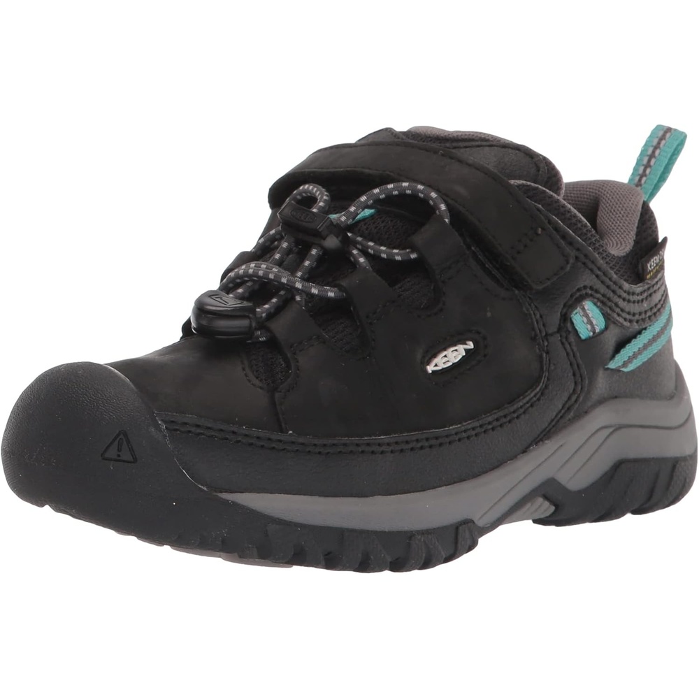 image:imageKEEN Kids Targhee Low Waterproof Hiking ShoesBlackStar White