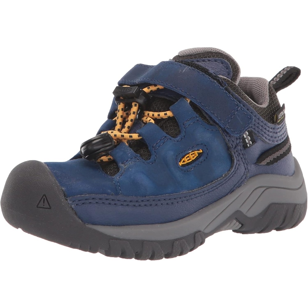 image:imageKEEN Kids Targhee Low Waterproof Hiking ShoesBlue DepthsForest Night