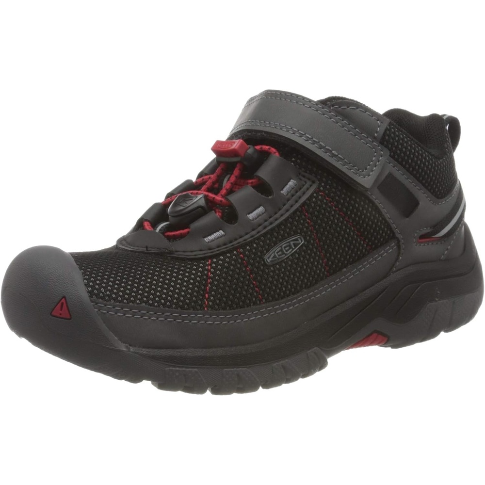 image:imageKEEN Kids Targhee Sport Little KidBig KidSteel Grey Red Carpet