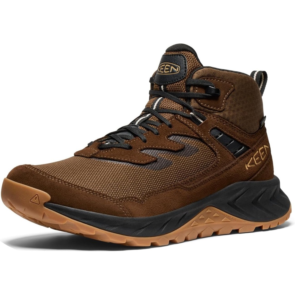 image:imageKEEN Mens Hightrail Mid Waterproof Hiking BootsDark EarthOak Buff