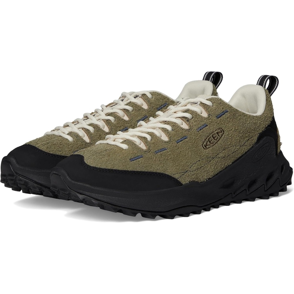image:imageKEEN Mens Jasper Zionic Durable Tread Suede Climbing Approach Style Hiking ShoesDark OliveBirch