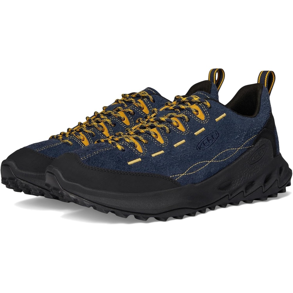 image:imageKEEN Mens Jasper Zionic Durable Tread Suede Climbing Approach Style Hiking ShoesSky CaptainLemon Curry