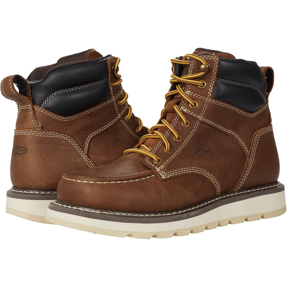 image:imageKEEN Utility Mens Cincinnati 6 Leather Soft Toe Work BootsBelgianSandshell