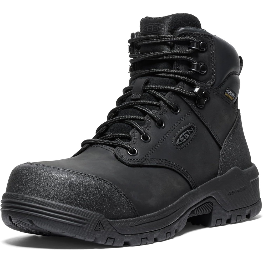 image:imageKEEN Utility Mens Evanston 6 Composite Toe Waterproof Leather Durable Construction Work BootsBlackBlack