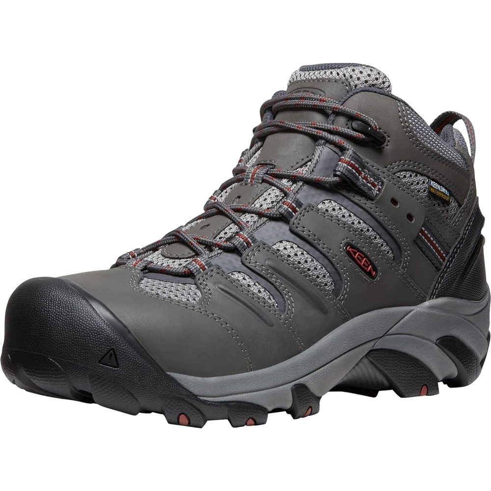 image:imageKEEN Utility Mens Lansing Mid Height Steel Toe Waterproof Work BootsMagnetFired Brick