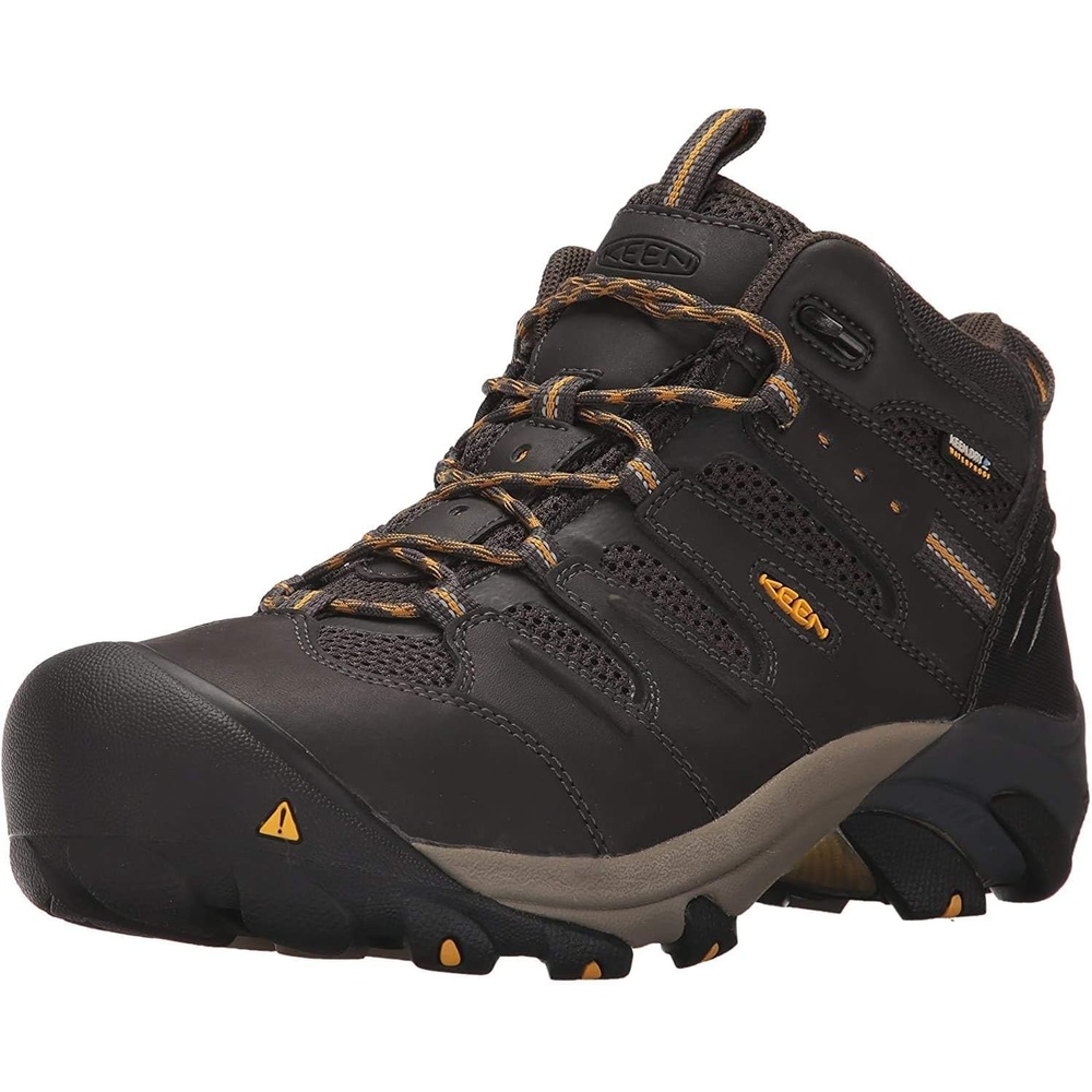 image:imageKEEN Utility Mens Lansing Mid Height Steel Toe Waterproof Work BootsRavenTawny Olive