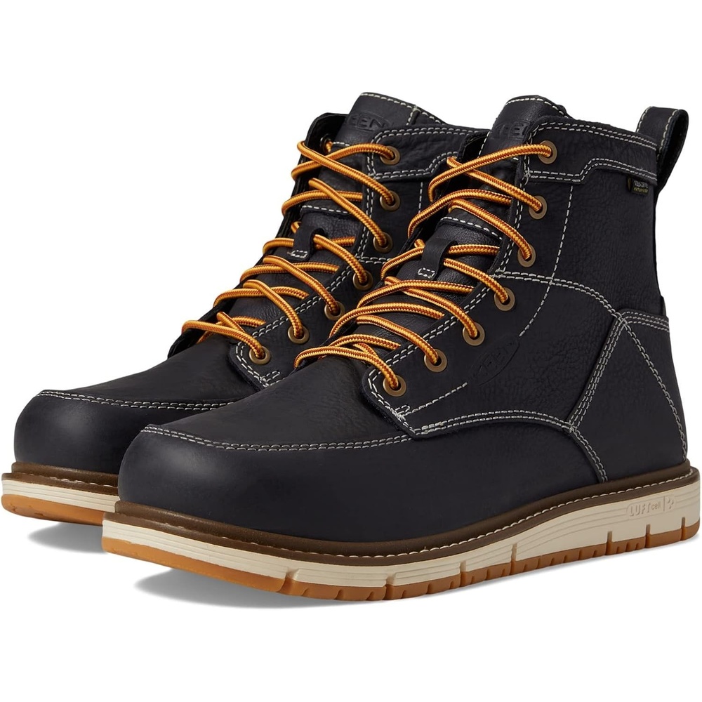 image:imageKEEN Utility Mens San Jose 6 Alloy Toe Waterproof Wedge Work BootsSky CaptainStar White