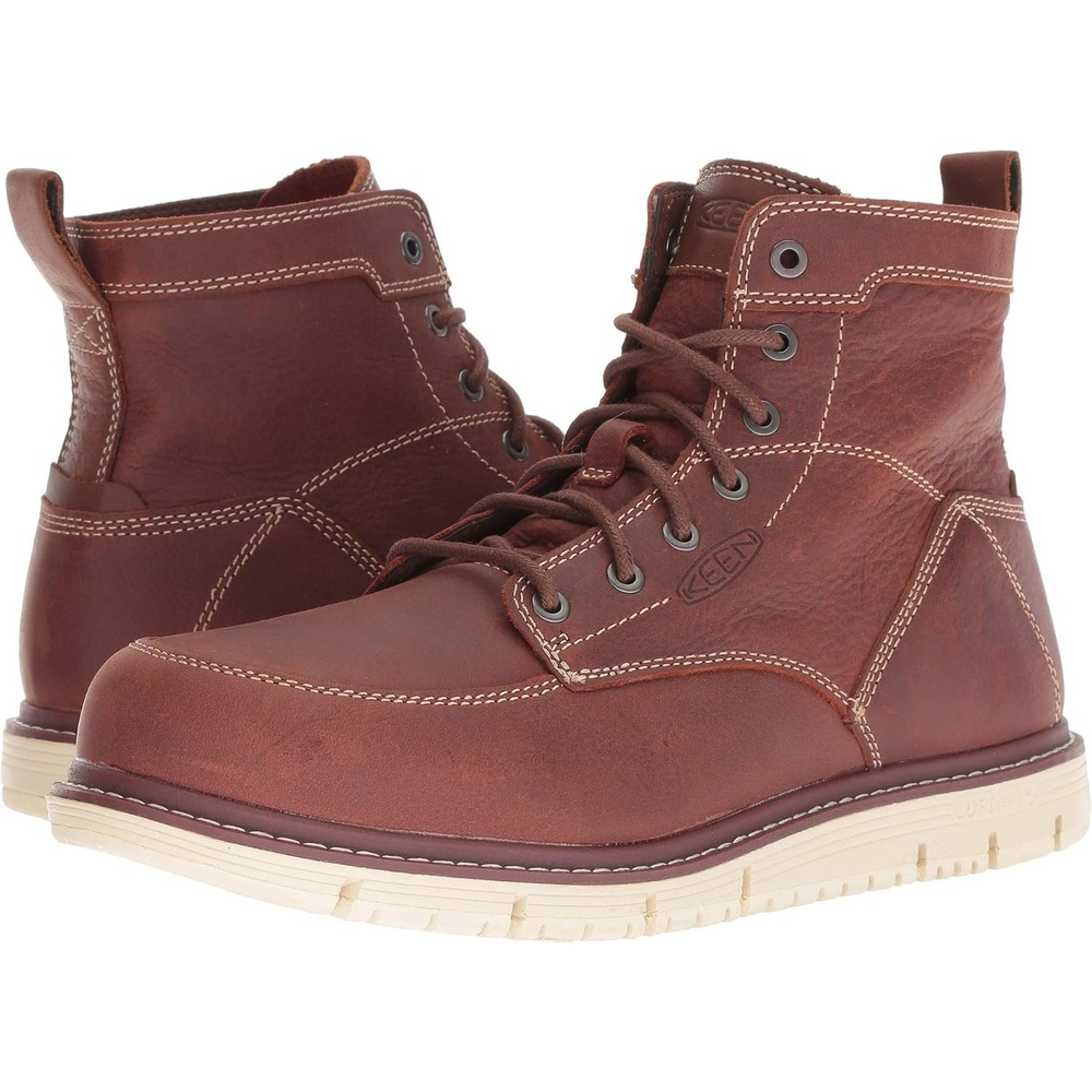 image:imageKEEN Utility Mens San Jose 6 Soft Toe Wedge Work BootsGingerbreadOff White