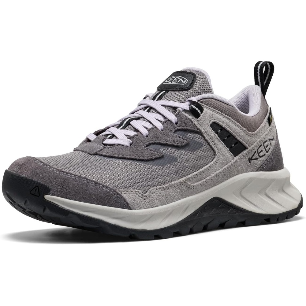 image:imageKEEN Womens Hightrail Low Height Durable Lightweight Breathable Leather Waterproof Hiking ShoesSteel GreyThistle