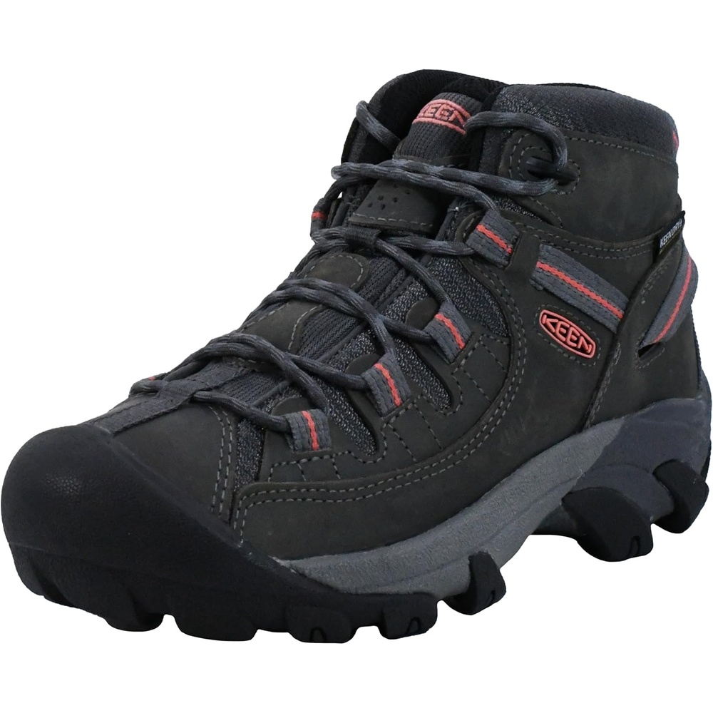 image:imageKEEN Womens Targhee 2 Mid Height WaterproofSteel GreyCoral