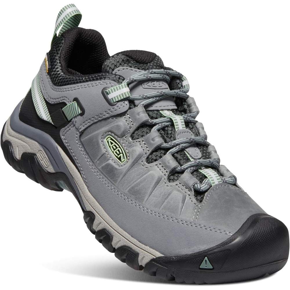 image:imageKEEN Womens Targhee 3 Low Height Waterproof Hiking ShoesBleacherDuck Green