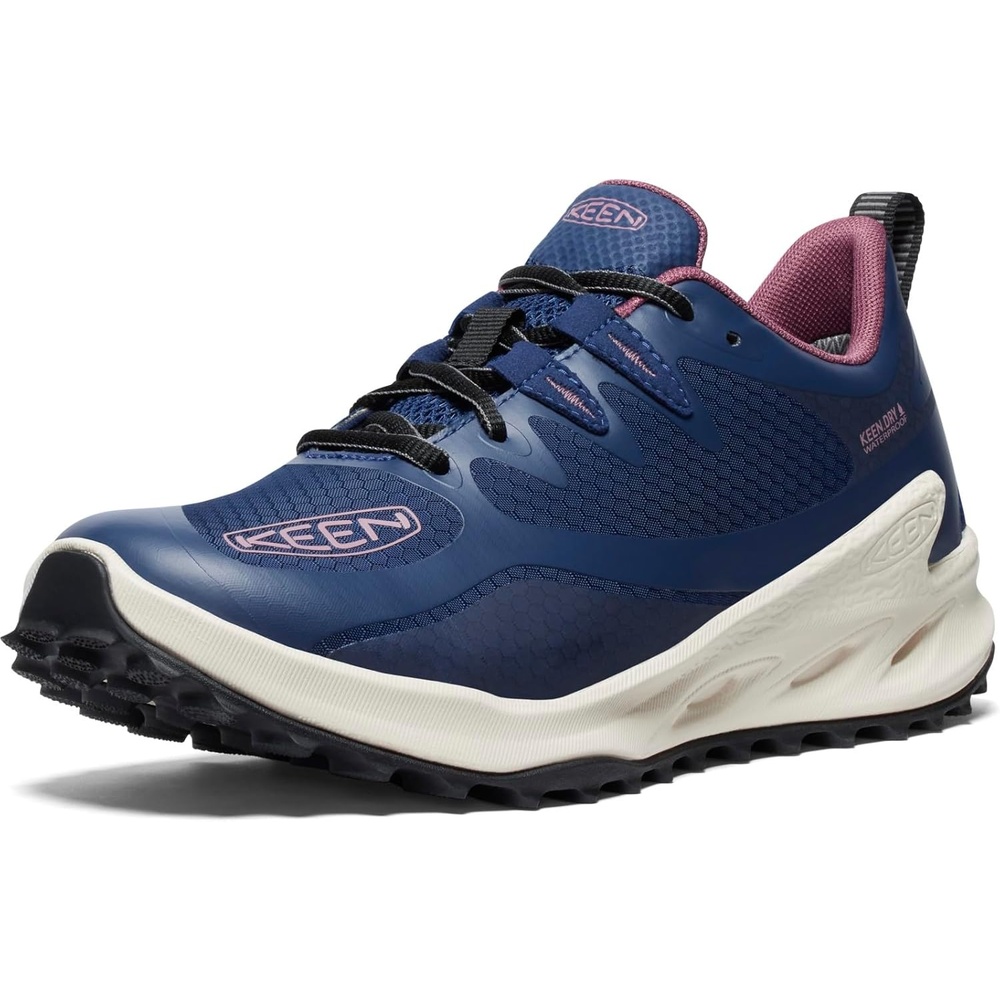 image:imageKEEN Womens Zionic Hiking Waterproof Mid BootNaval AcademyNostalgia Rose