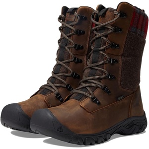 KEEN Greta Tall Boot Waterproof(Brown/Red Plaid)