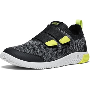 KEEN Kids’ Knx Knit Lightweight Double Strap Sneakers(Black/Evening Primrose)