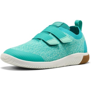 KEEN Kids’ Knx Knit Lightweight Double Strap Sneakers(Bright Aqua/Cabbage)
