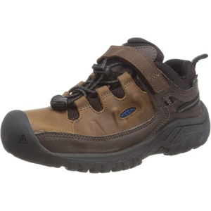 KEEN Kids’ Targhee Low Waterproof Hiking Shoes(Coffee Bean/Bison)