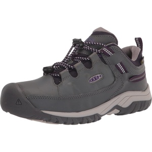 KEEN Kids’ Targhee Low Waterproof Hiking Shoes(Magnet/Tillandsia Purple)