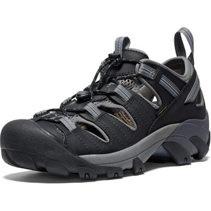 KEEN Men’s Arroyo 2 Closed Toe Hiking Sandal(Black/Steel Grey)