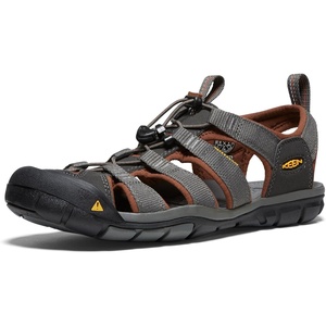 KEEN Men’s Clearwater CNX Closed Toe Lightweight Adventure Hiking and Water Sandals(Raven/Tortoise Shell)