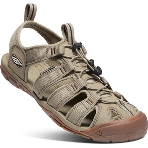 KEEN Men’s Clearwater CNX Closed Toe Lightweight Adventure Hiking and Water Sandals(Timberwolf/Timberwolf)