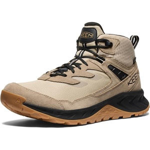 KEEN Men’s Hightrail Mid Waterproof Hiking Boots(Brindle/Oak Buff)
