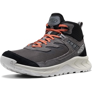 KEEN Men’s Hightrail Mid Waterproof Hiking Boots(Magnet/Burnt Brick)
