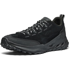 KEEN Men’s Jasper Zionic Durable Tread Suede Climbing Approach Style Hiking Shoes(Black/Alloy)