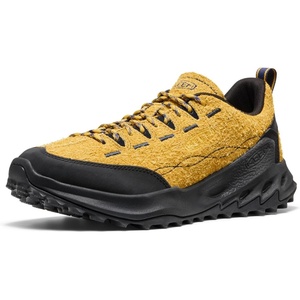 KEEN Men’s Jasper Zionic Durable Tread Suede Climbing Approach Style Hiking Shoes(Lemon Curry/Naval Academy)