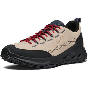 KEEN Men’s Jasper Zionic Durable Tread Suede Climbing Approach Style Hiking Shoes(Safari/Sky Captain)