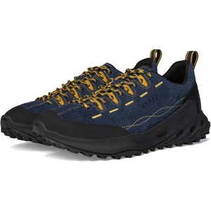 KEEN Men’s Jasper Zionic Durable Tread Suede Climbing Approach Style Hiking Shoes(Sky Captain/Lemon Curry)