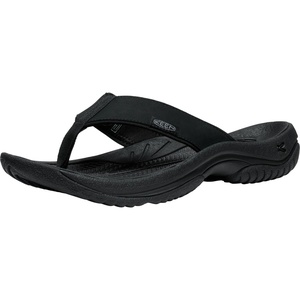 KEEN Men’s Kona Flip Flop Sandals(Black  Steel Grey)