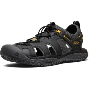 KEEN Men’s SOLR High Performance Sport Closed Toe Water Water Shoe(Black/Gold)