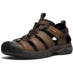 KEEN Men’s Targhee 3 Closed Toe Hiking Sport Sandals(Bison/Mulch)