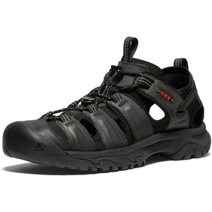 KEEN Men’s Targhee 3 Closed Toe Hiking Sport Sandals(Grey/Black)