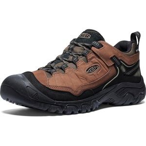 KEEN Men’s Targhee 4 Low Height Durable Comfortable Waterproof Hiking Shoes(Bison/Black)