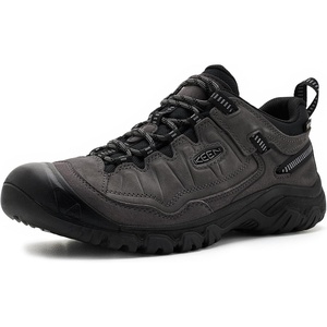 KEEN Men’s Targhee 4 Low Height Durable Comfortable Waterproof Hiking Shoes(Magnet/Black)