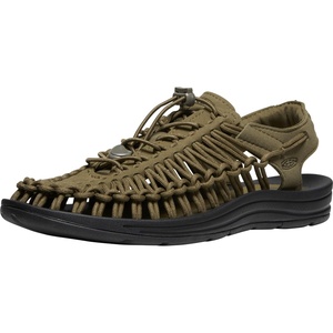KEEN Men’s Uneek Sandals(Dark Olive/Black)