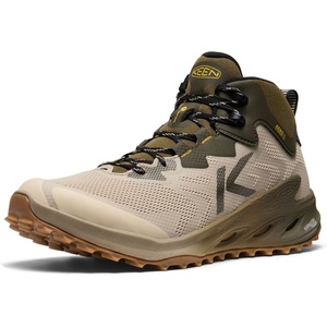 KEEN Men’s Zionic Nxt Mid Height Waterproof Hiking Boots(Brindle/Lemon Curry)